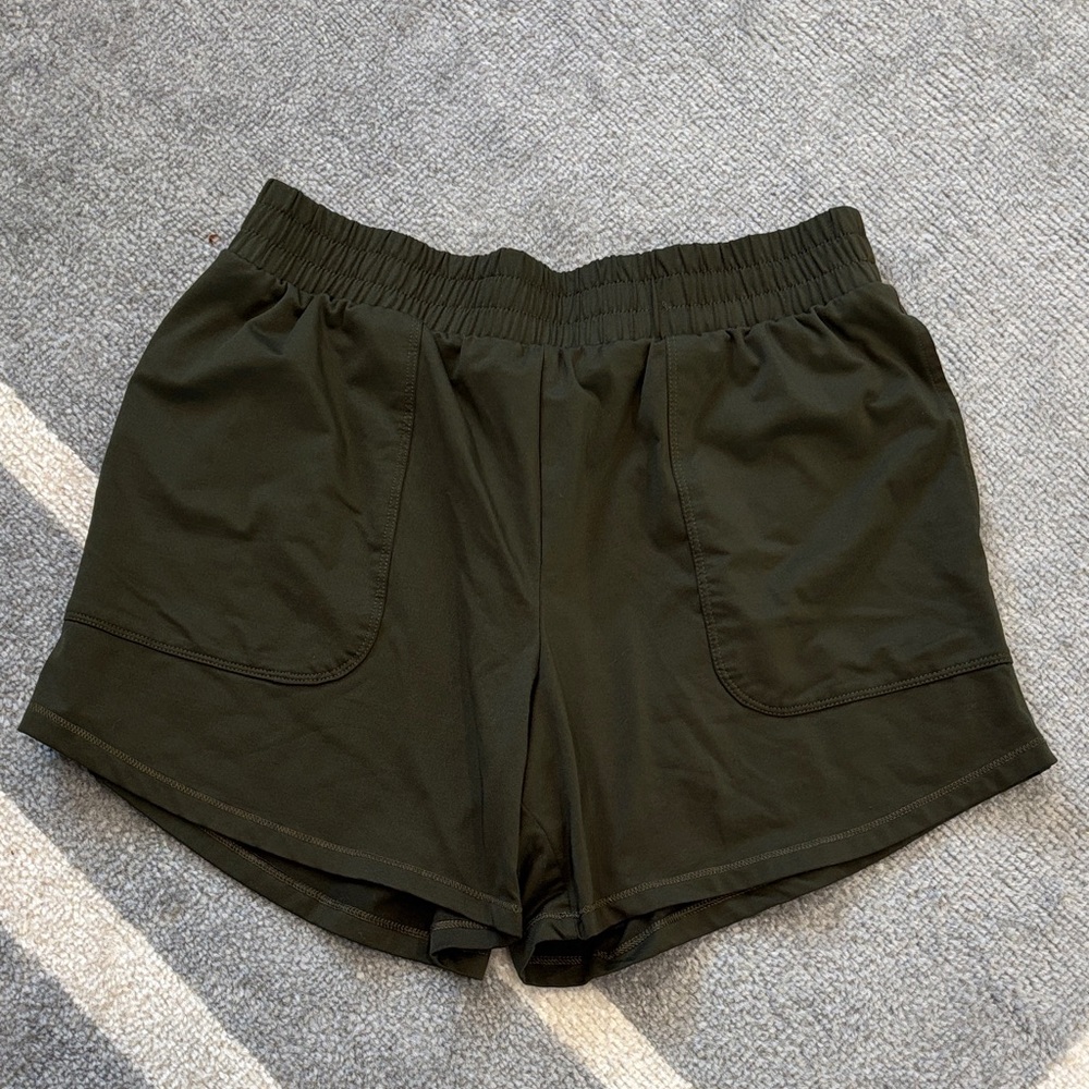 All in Motion Dark Green Women's Athletic Shorts